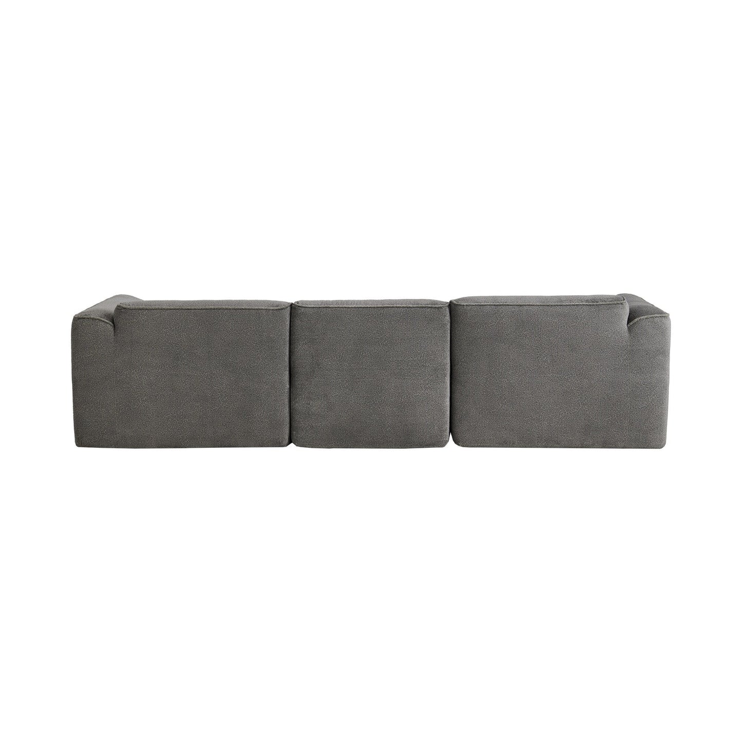 Canapé sectionnel moderne de luxe en velours 4 places avec pouf amovible et oreillers pour salon appartement
