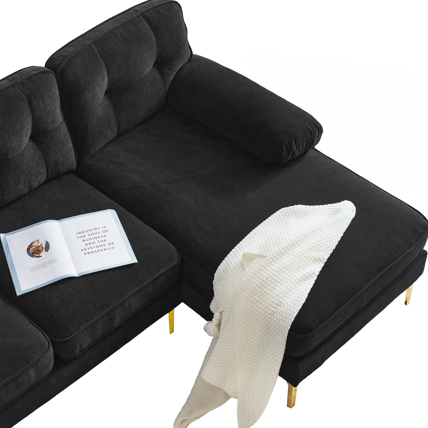 Canapés sectionnels modernes Canapés en velours Canapés en forme de L