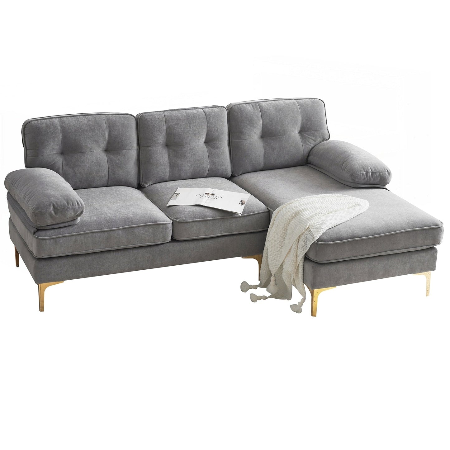 Canapés sectionnels modernes Canapés en velours Canapés en forme de L