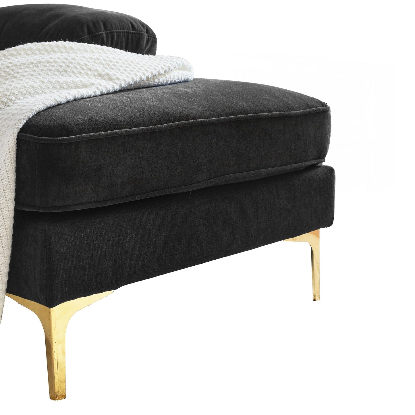 Canapés sectionnels modernes Canapés en velours Canapés en forme de L