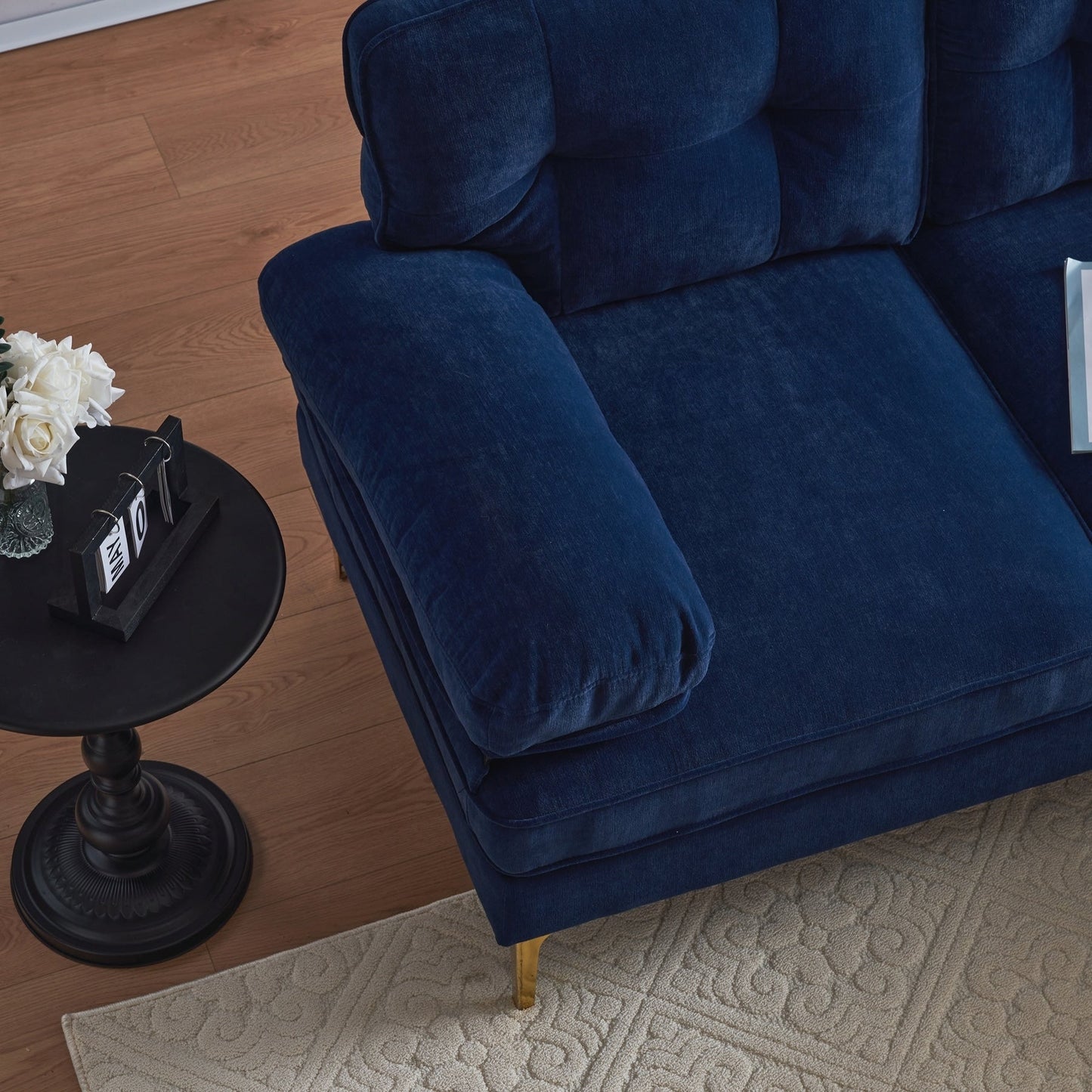 Canapés sectionnels modernes Canapés en velours Canapés en forme de L