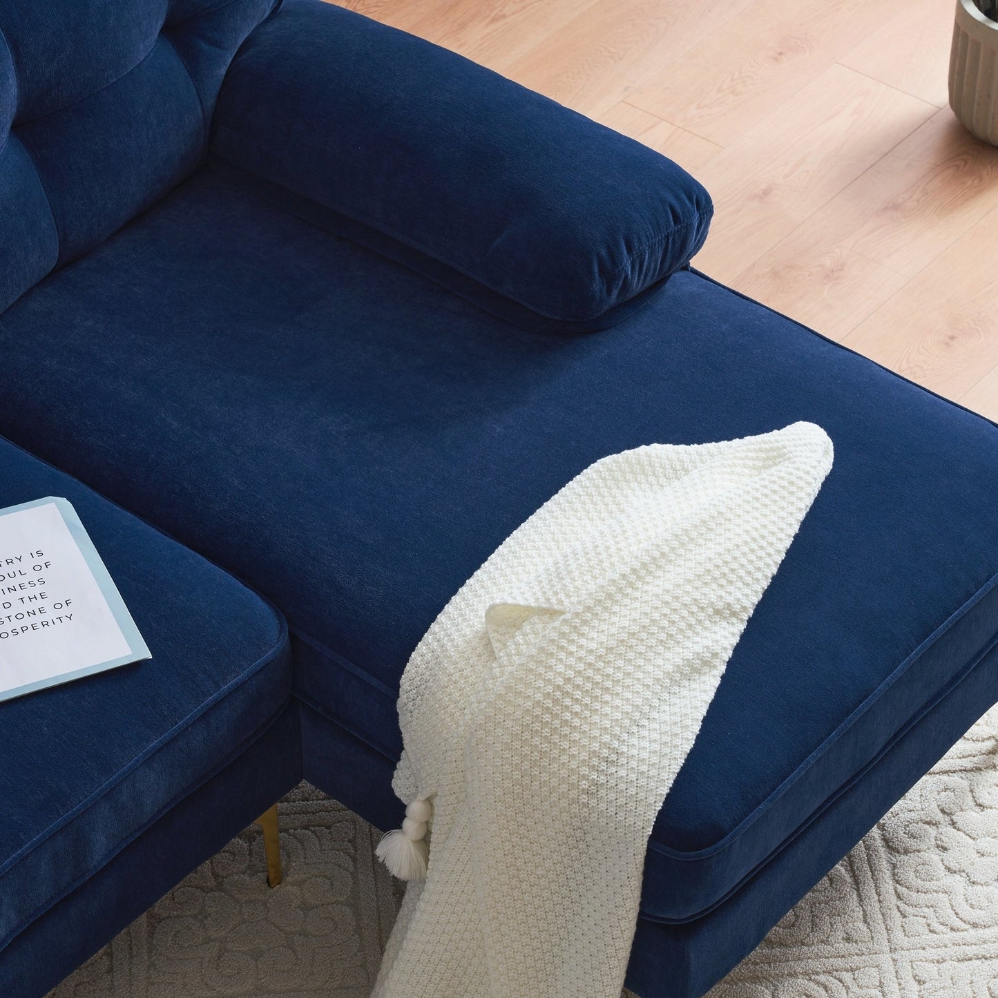 Canapés sectionnels modernes Canapés en velours Canapés en forme de L