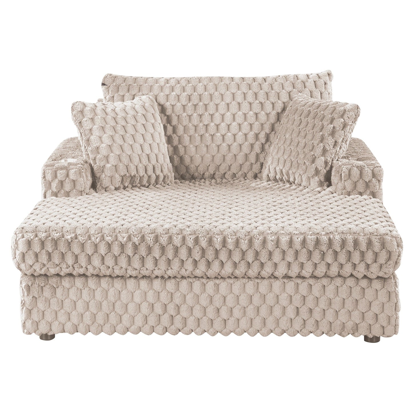 Canapé-lit d'intérieur moderne et doux avec coussins