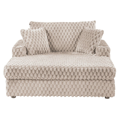 Canapé-lit d'intérieur moderne et doux avec coussins