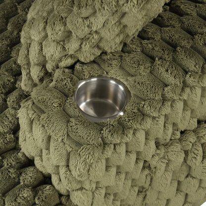 Canapé-lit d'intérieur moderne et doux avec coussins