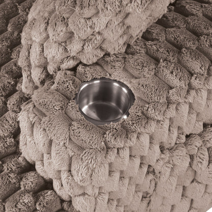 Canapé-lit d'intérieur moderne et doux avec coussins