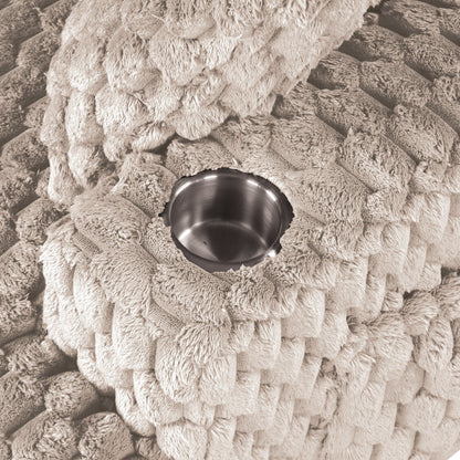 Canapé-lit d'intérieur moderne et doux avec coussins