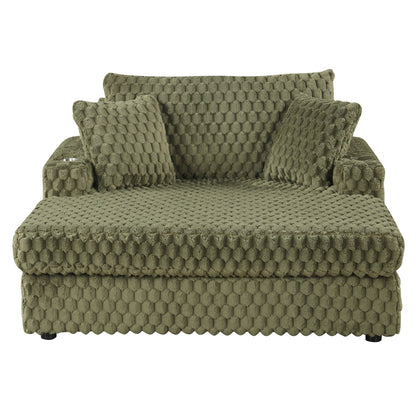 Canapé-lit d'intérieur moderne et doux avec coussins