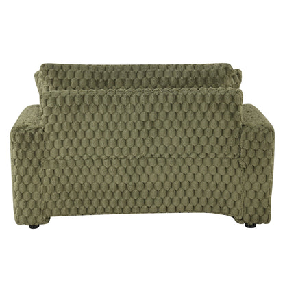 Canapé-lit d'intérieur moderne et doux avec coussins