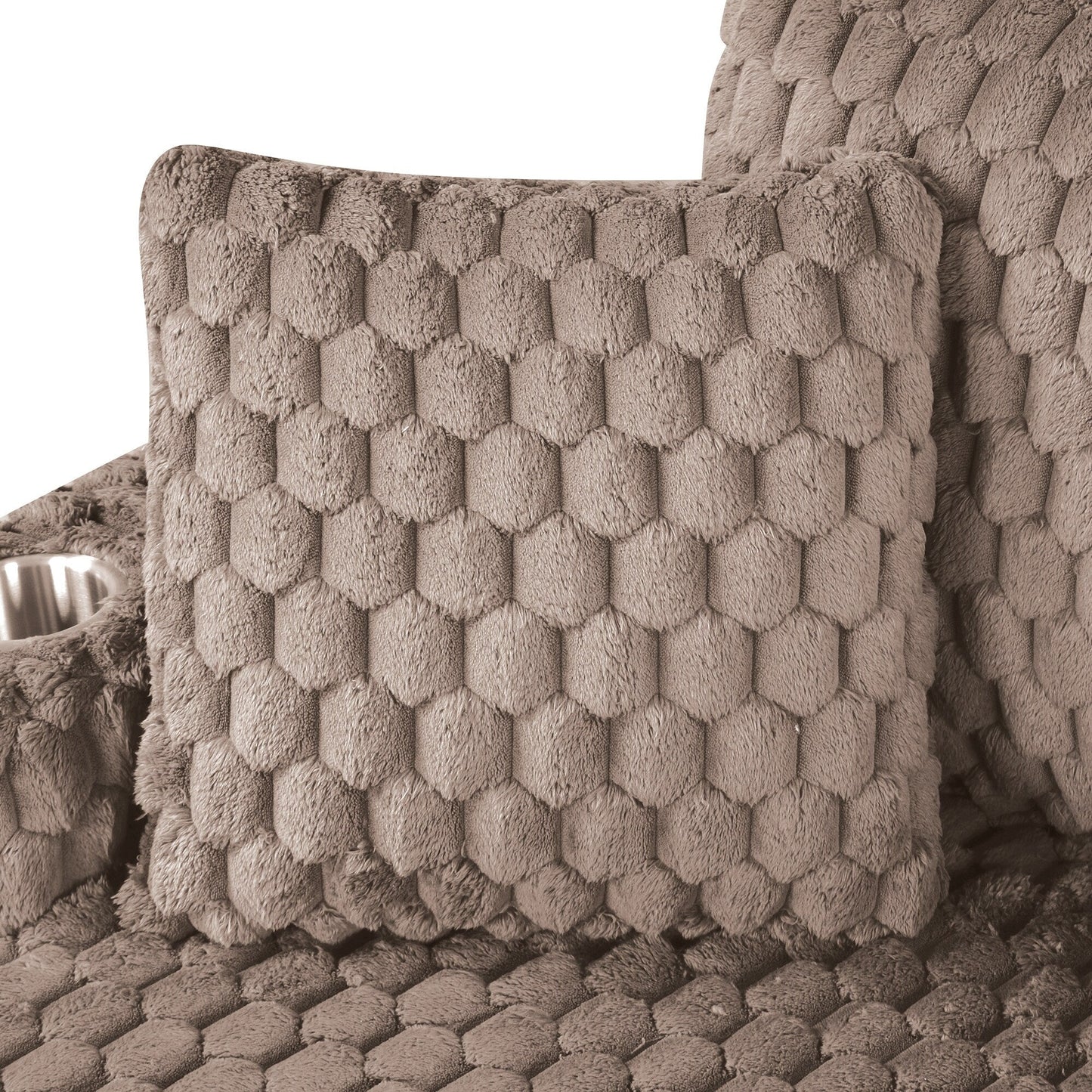 Canapé-lit d'intérieur moderne et doux avec coussins