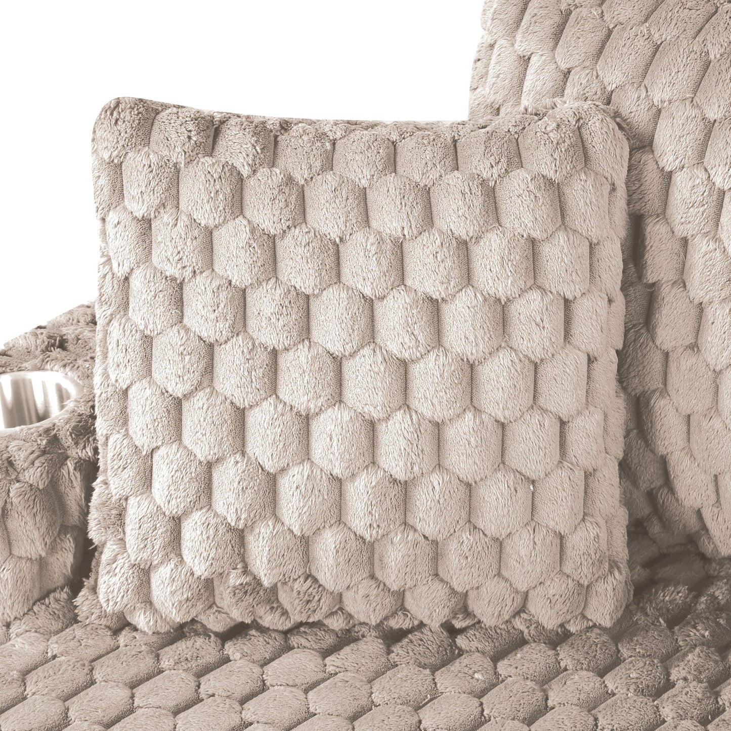 Canapé-lit d'intérieur moderne et doux avec coussins