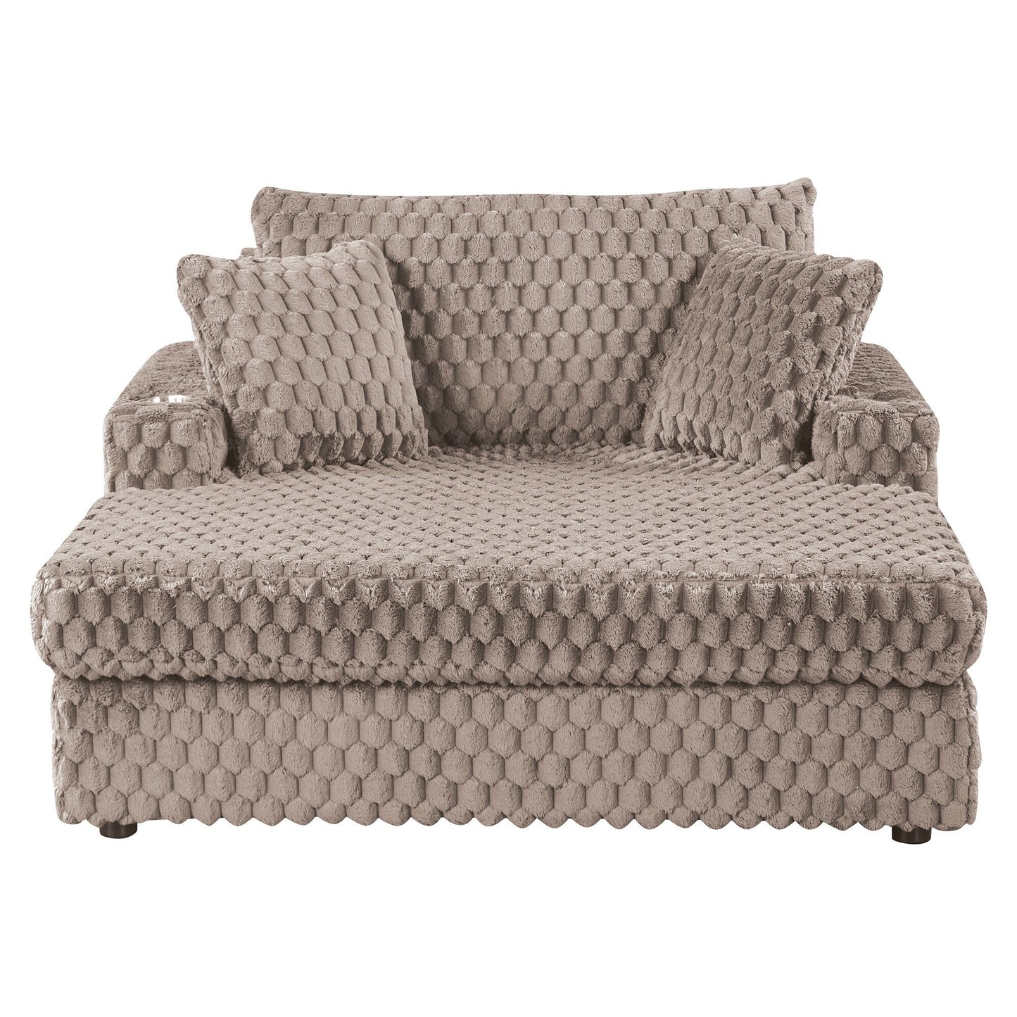 Canapé-lit d'intérieur moderne et doux avec coussins