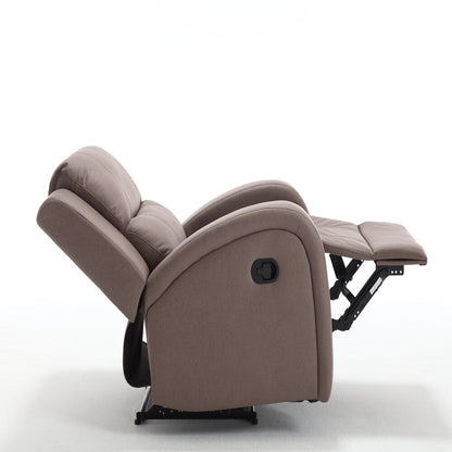 Fauteuil inclinable manuel moderne en similicuir souple