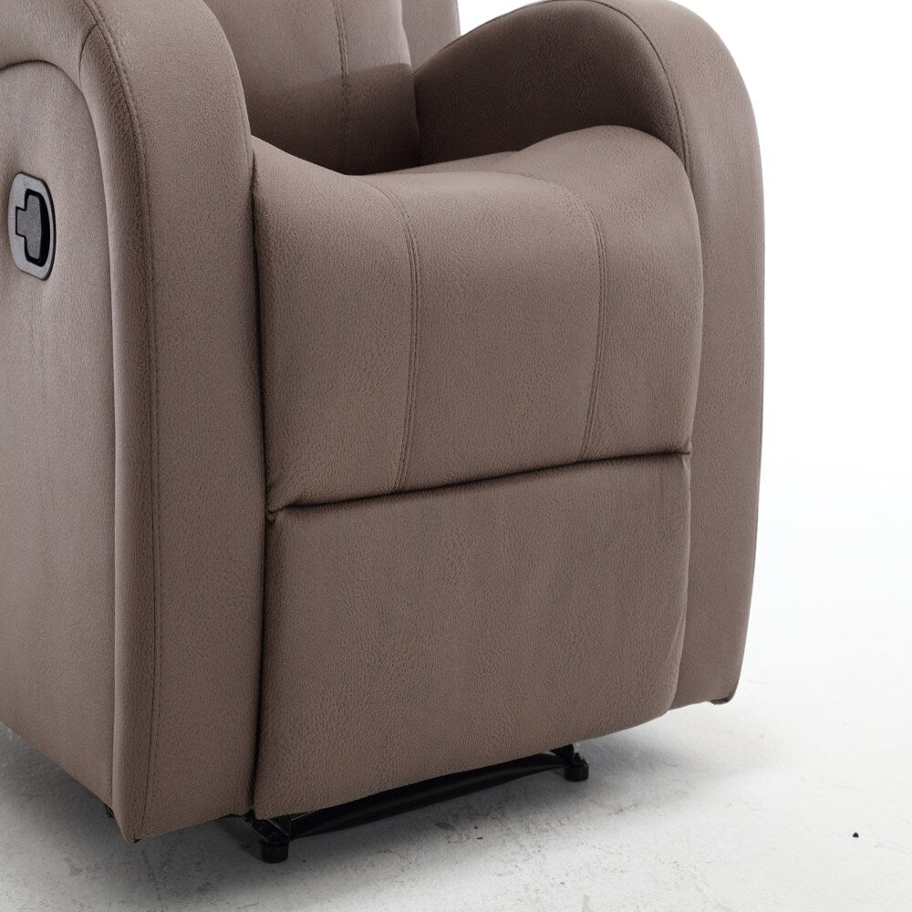 Fauteuil inclinable manuel moderne en similicuir souple