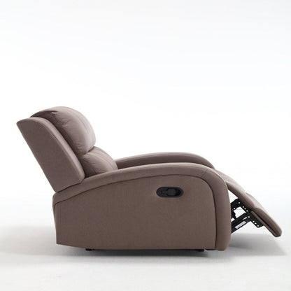 Fauteuil inclinable manuel moderne en similicuir souple