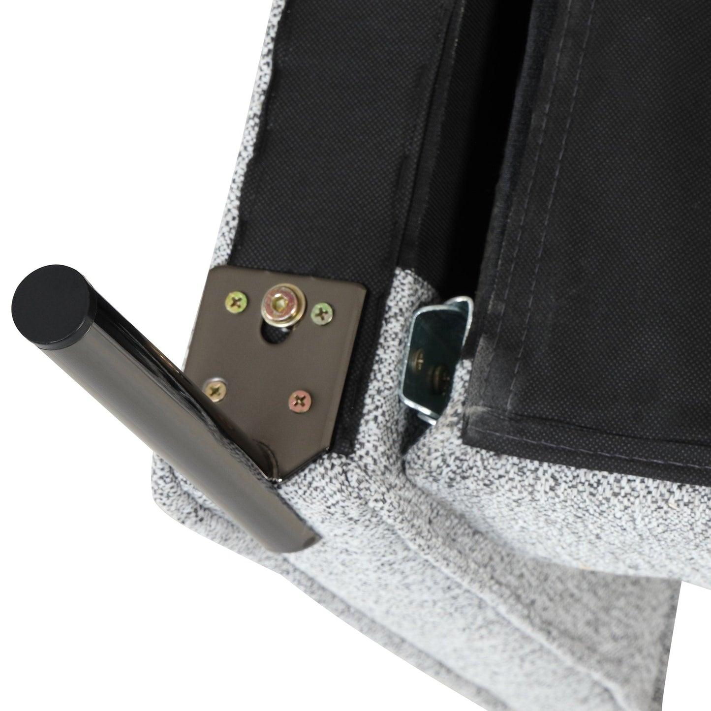 Canapé 3 places de style moderne en tissu de lin rembourré