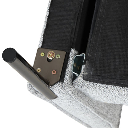 Canapé 3 places de style moderne en tissu de lin rembourré