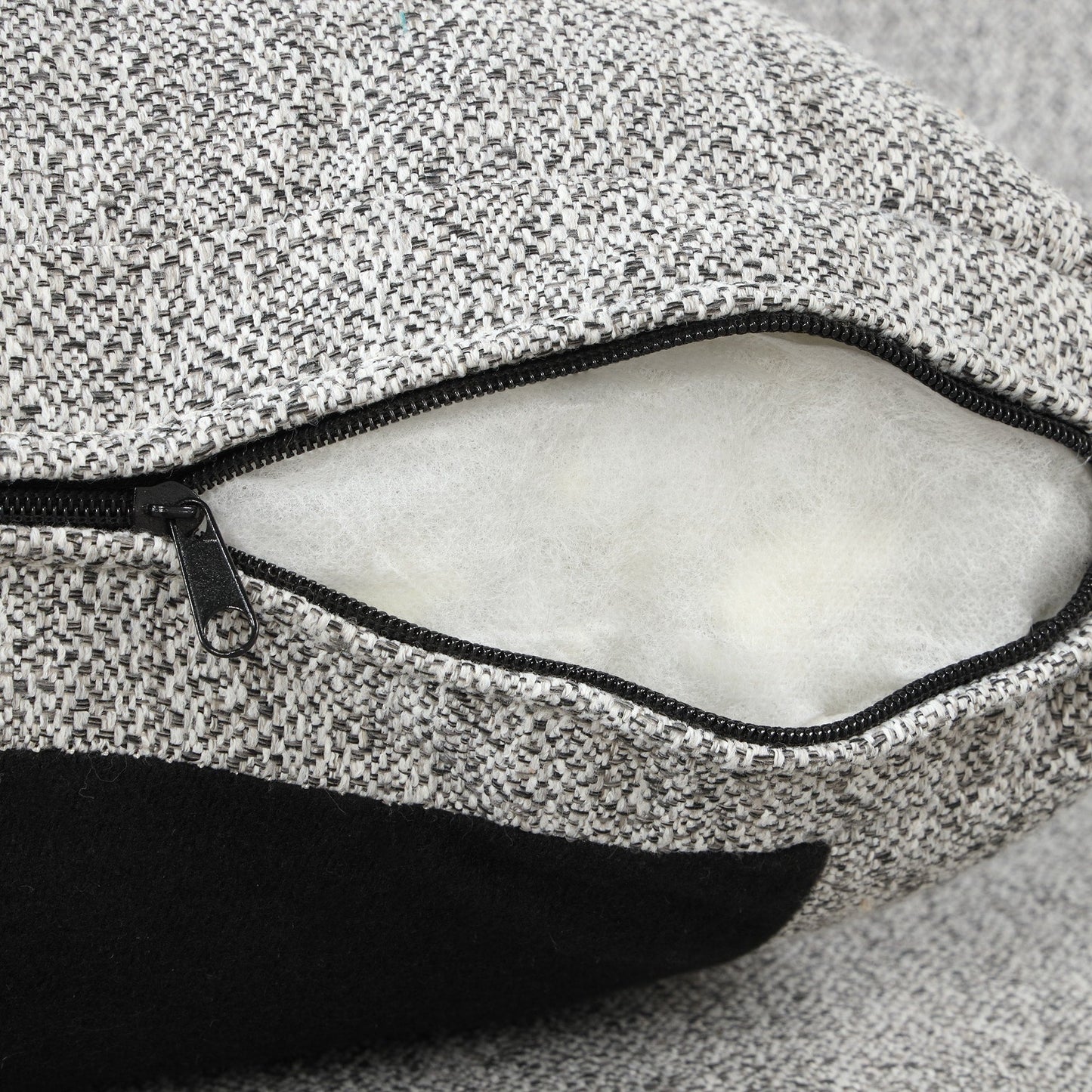 Canapé 3 places de style moderne en tissu de lin rembourré