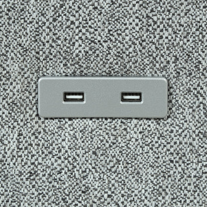 Canapé 3 places de style moderne en tissu de lin rembourré