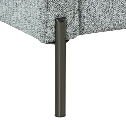 Canapé 3 places de style moderne en tissu de lin rembourré