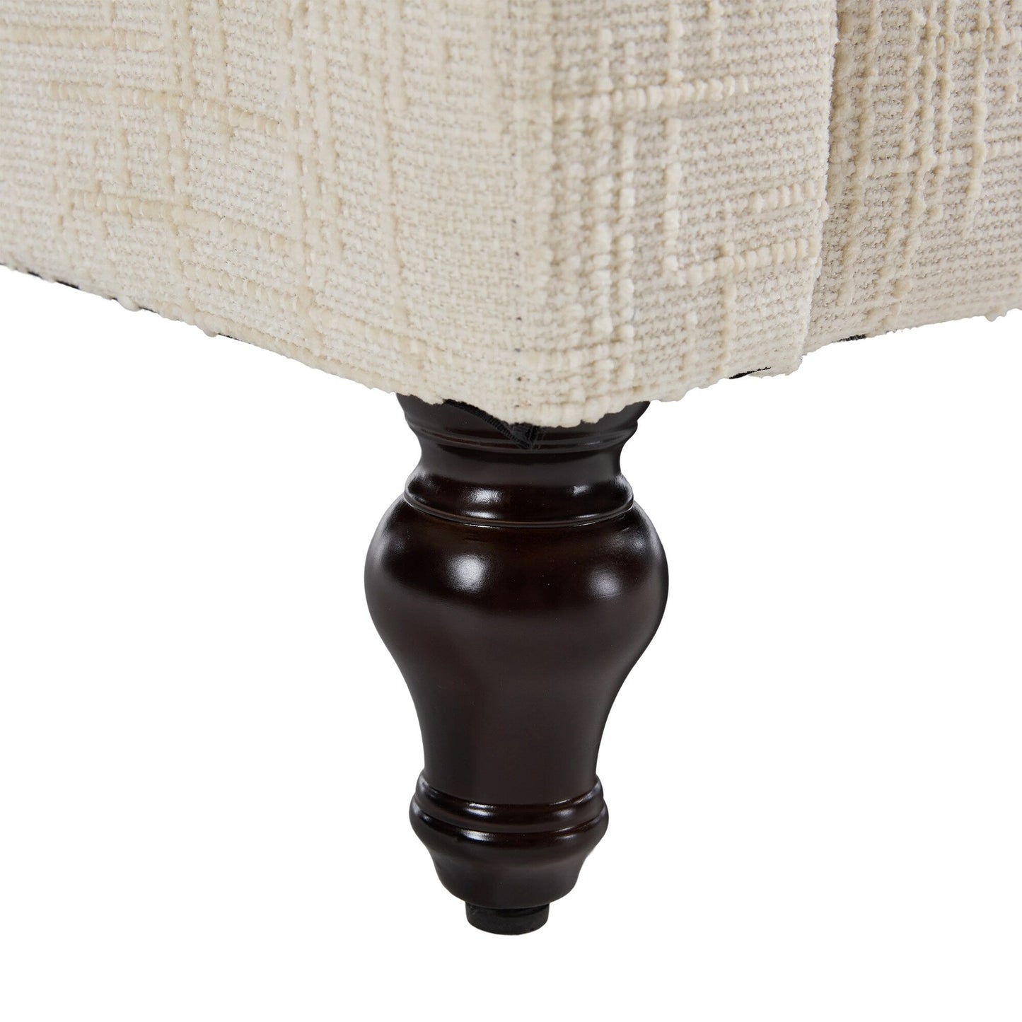 Canapé 2 places en chenille de style moderne avec pieds en bois, éclairage LED, port de chargement USB et sac de rangement, idéal pour le salon, la chambre à coucher, le bureau ou la salle d'étude.