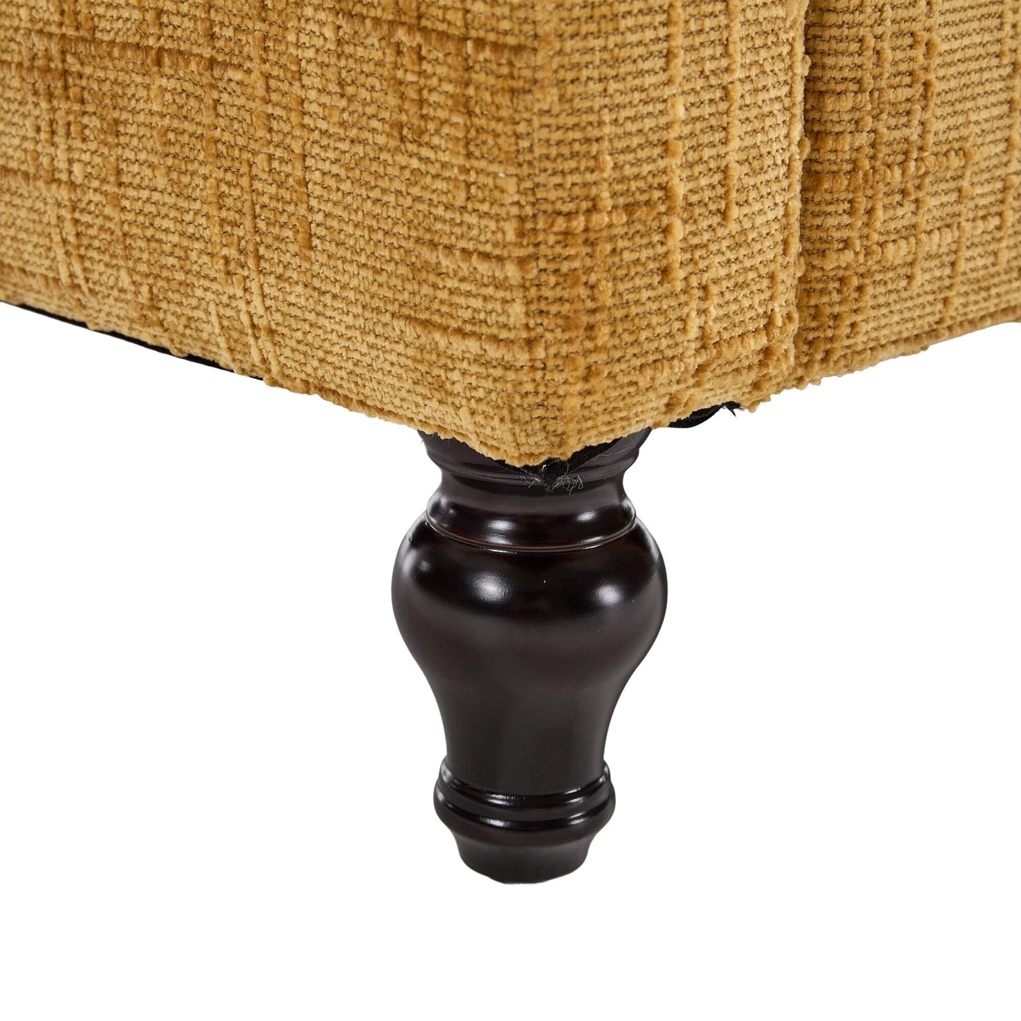 Canapé 2 places en chenille de style moderne avec pieds en bois, éclairage LED, port de chargement USB et sac de rangement, idéal pour le salon, la chambre à coucher, le bureau ou la salle d'étude.