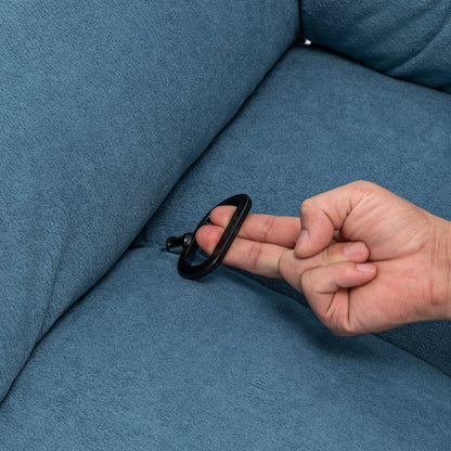 Canapé simple inclinable manuel pivotant et moderne pour home cinéma, réglable, avec repose-pieds et poche latérale