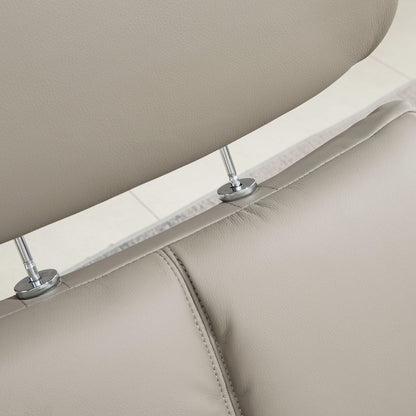 Fauteuil inclinable pivotant moderne en similicuir avec repose-pieds, base en bois et appui-tête réglable pour salon et bureau