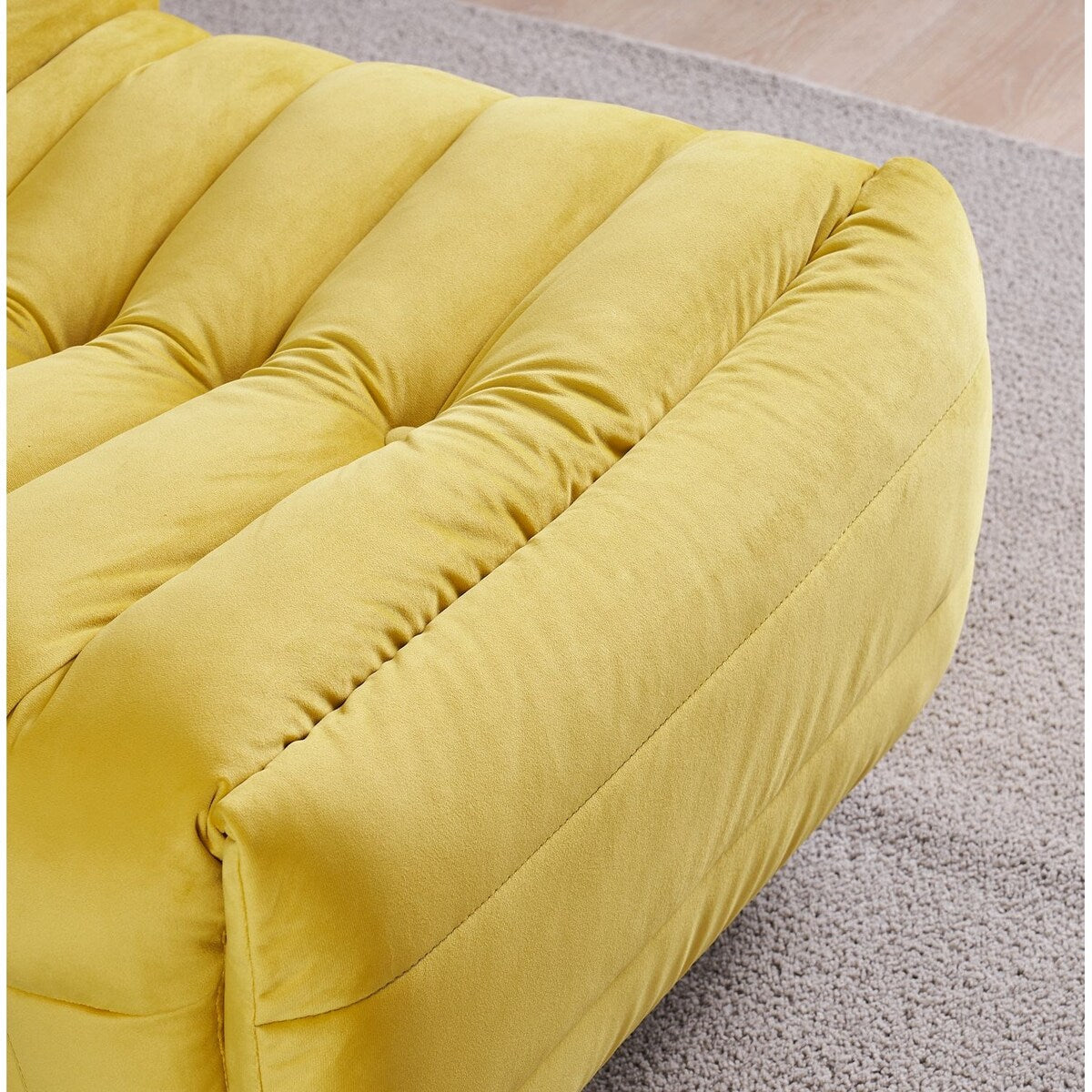 Fauteuil inclinable pivotant moderne avec poche latérale, fauteuil de canapé rembourré décontracté