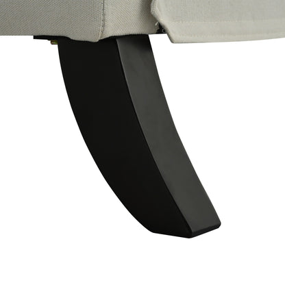 Fauteuil inclinable moderne capitonné avec table d'appoint pliable et ports de chargement USB pour salon ou chambre