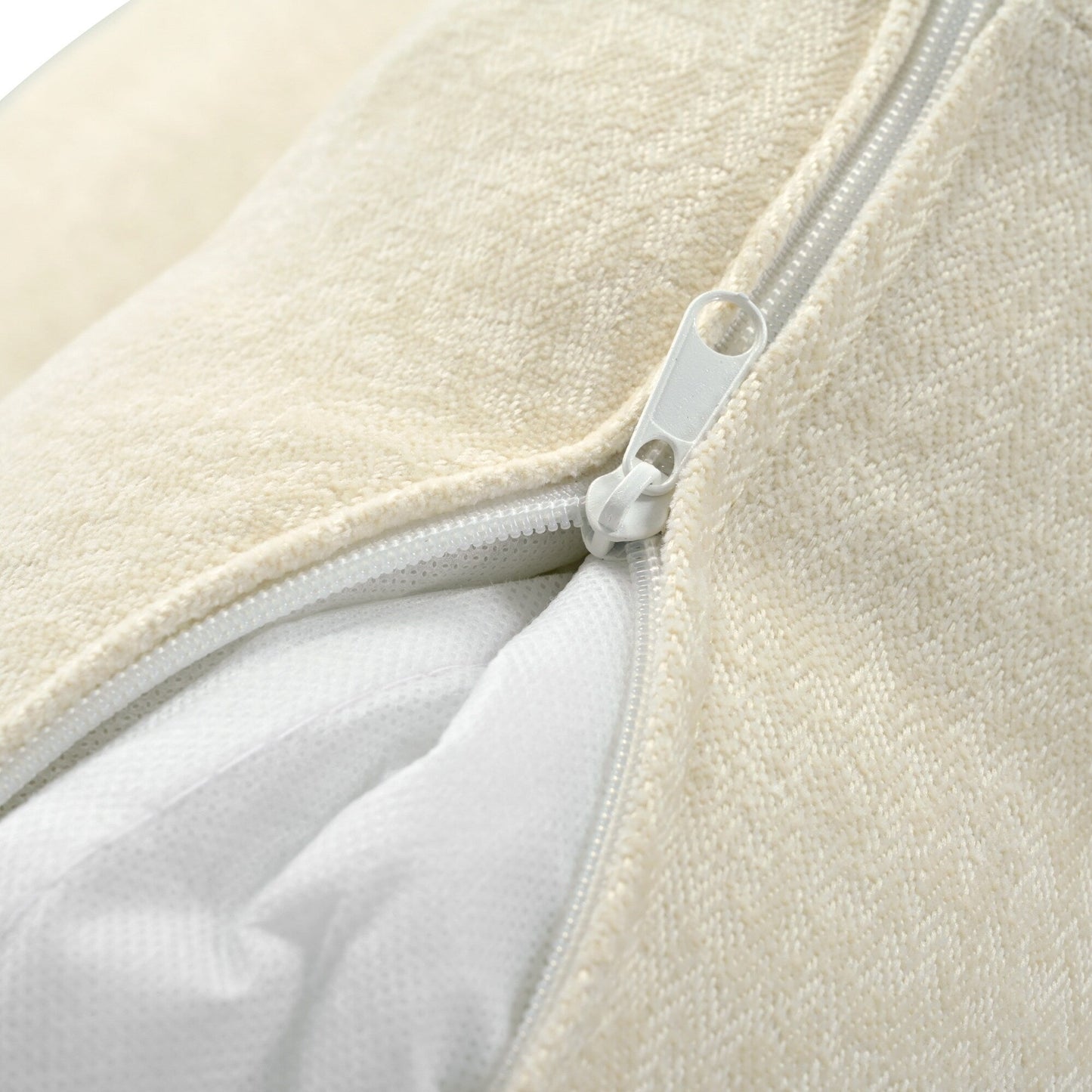 Canapé modulaire moderne en chenille en forme de U, canapé sectionnel 6 places avec dossier capitonné et coussins d'accoudoirs réglables