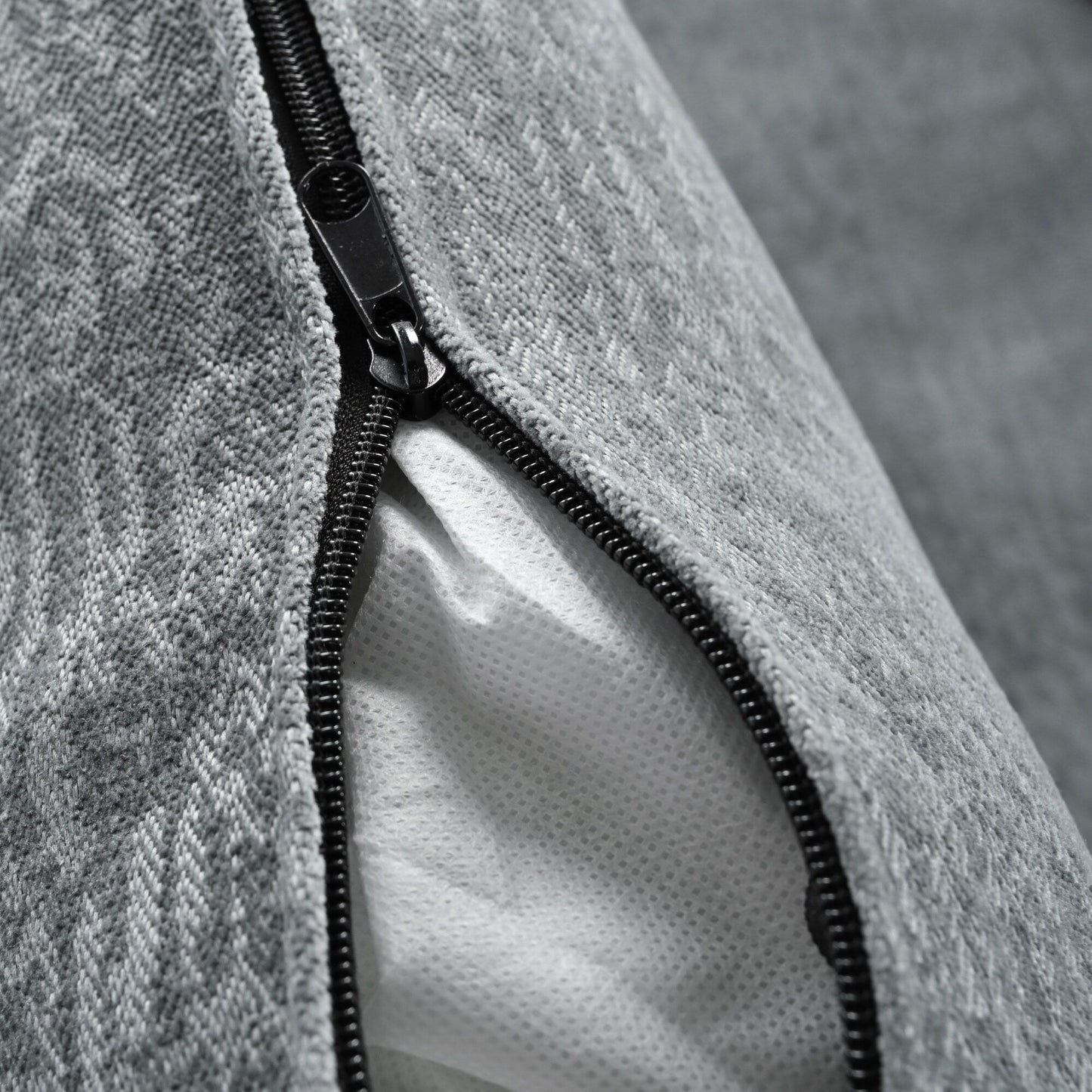 Canapé modulaire moderne en chenille en forme de U, canapé sectionnel 6 places avec dossier capitonné et coussins d'accoudoirs réglables