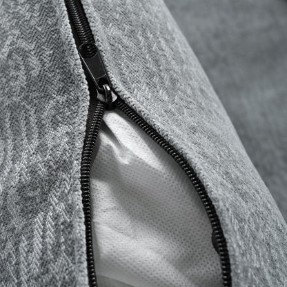 Canapé modulaire moderne en chenille en forme de U, canapé sectionnel 6 places avec dossier capitonné et coussins d'accoudoirs réglables