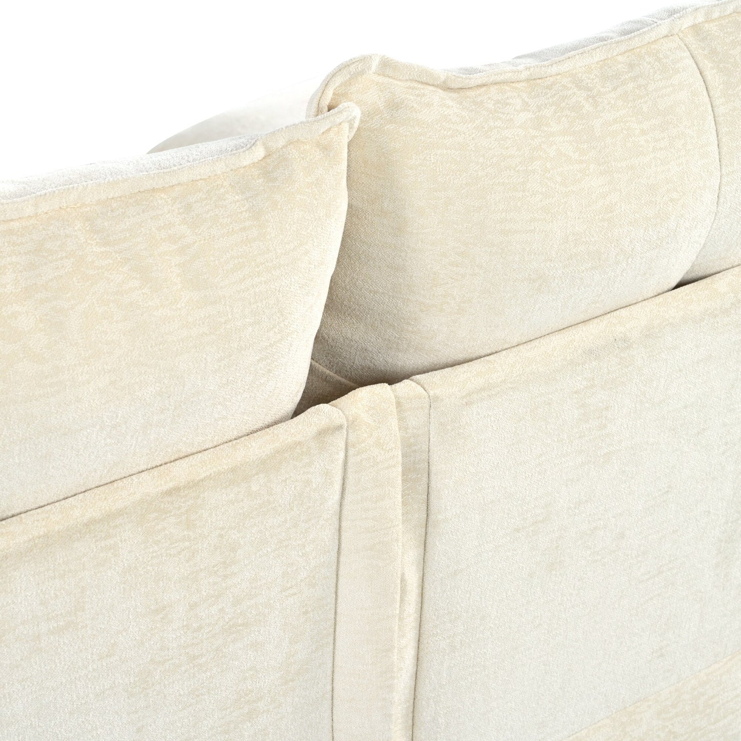 Canapé modulaire moderne en chenille en forme de U, canapé sectionnel 6 places avec dossier capitonné et coussins d'accoudoirs réglables