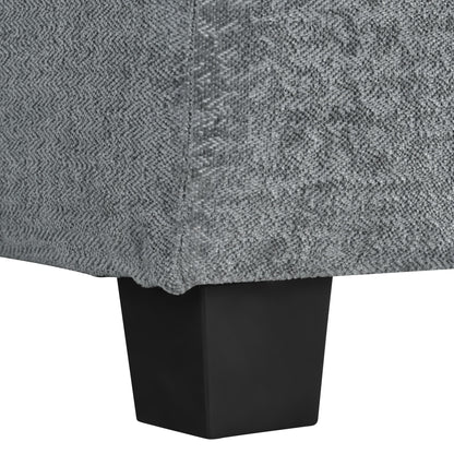 Canapé modulaire moderne en chenille en forme de U, canapé sectionnel 6 places avec dossier capitonné et coussins d'accoudoirs réglables