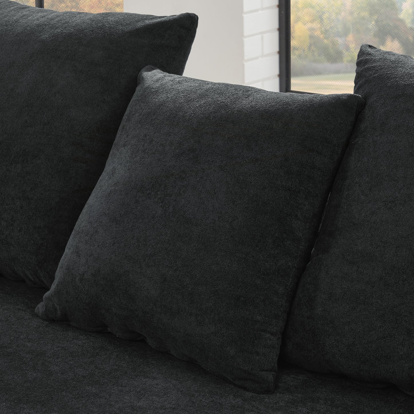 Canapé sectionnel moderne rembourré en forme de L