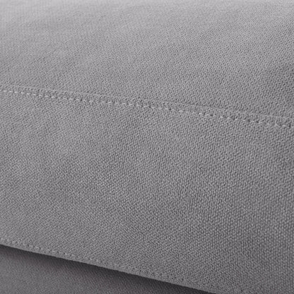 Canapé sectionnel convertible en L rembourré moderne avec repose-pieds réglable et méridienne réversible pour salon