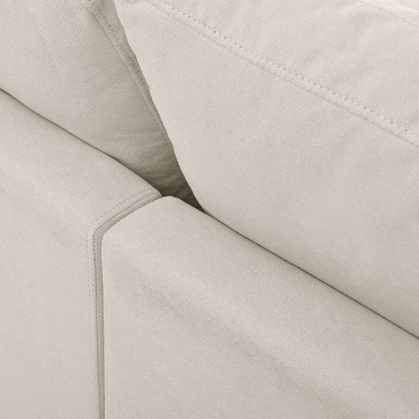 Canapé sectionnel convertible en L rembourré moderne avec repose-pieds réglable et méridienne réversible pour salon