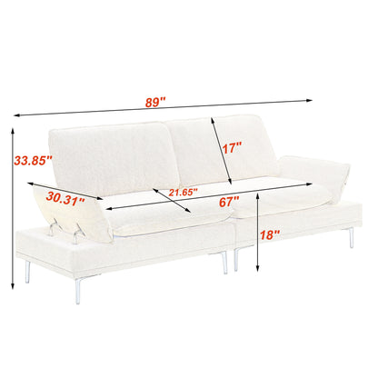 Canapé rembourré moderne, salon, chambre, appartement, petit espace