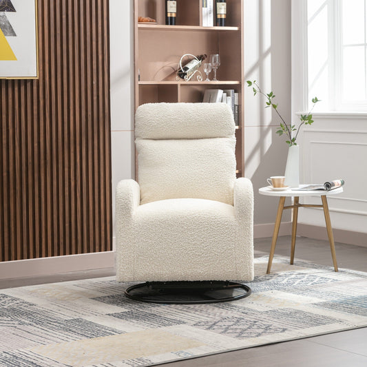 Fauteuil à bascule pivotant et rembourré moderne pour chambre d'enfant