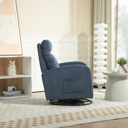 Fauteuil à bascule pivotant et rembourré moderne pour chambre d'enfant