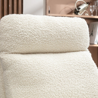 Fauteuil à bascule pivotant et rembourré moderne pour chambre d'enfant