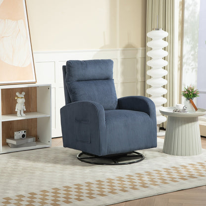Fauteuil à bascule pivotant et rembourré moderne pour chambre d'enfant