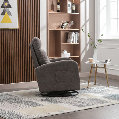 Fauteuil à bascule pivotant et rembourré moderne pour chambre d'enfant