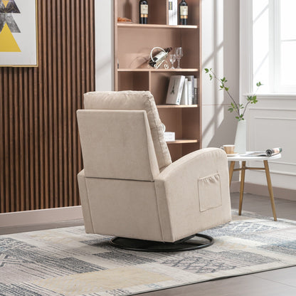 Fauteuil à bascule pivotant et rembourré moderne pour chambre d'enfant