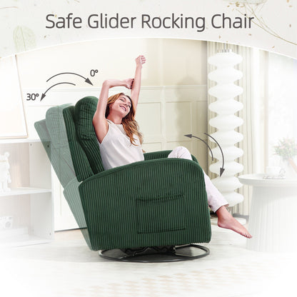 Fauteuil à bascule pivotant et rembourré moderne pour chambre d'enfant