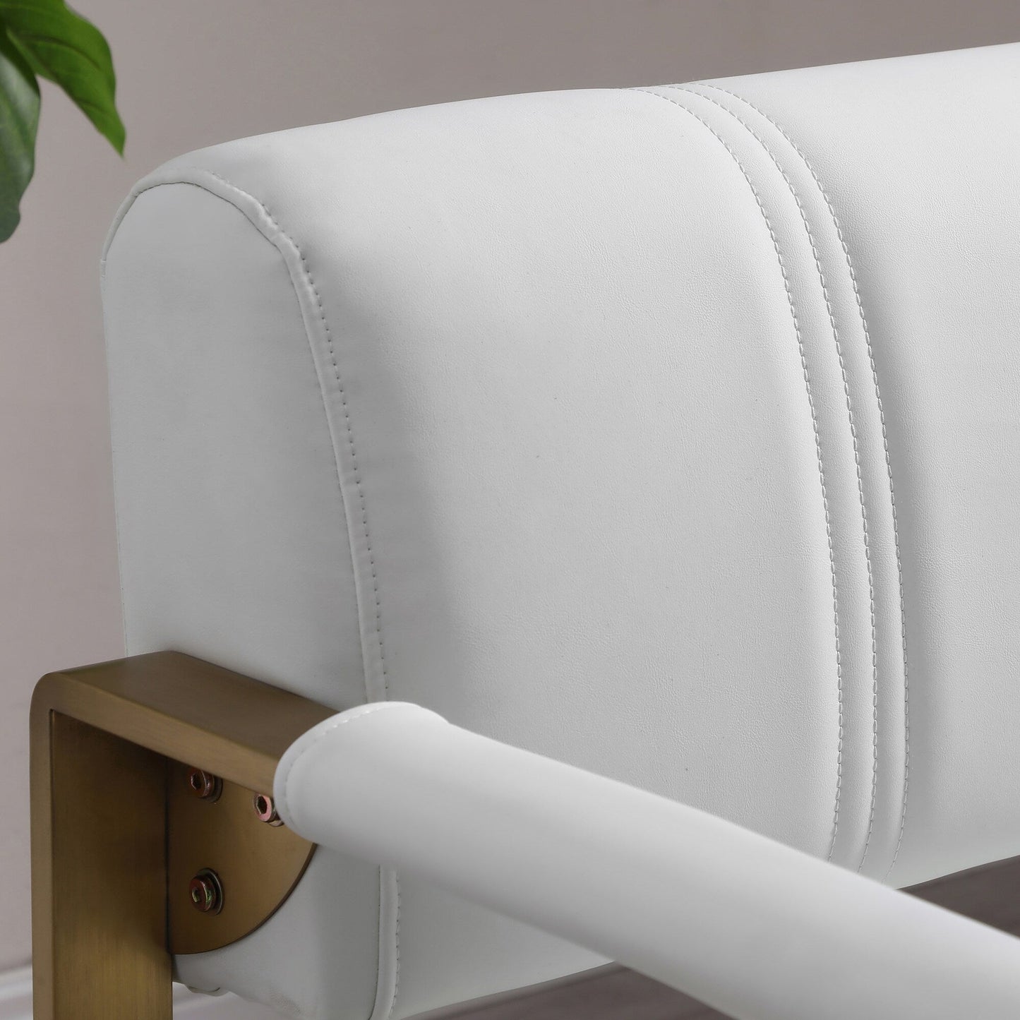 Canapé causeuse moderne en similicuir reconstitué