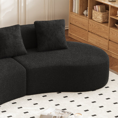 Canapé 5 places en velours moderne pour salon, chambre, bureau et appartement