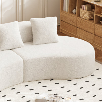 Canapé 5 places en velours moderne pour salon, chambre, bureau et appartement