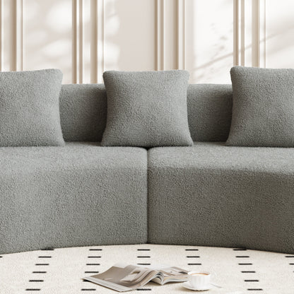 Canapé 5 places en velours moderne pour salon, chambre, bureau et appartement